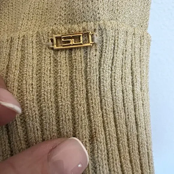 Vintage St John Sport Wool Blend Cardigan Jacket Lg Cream Shawl Collar Oldmoney - Picture 8 of 12